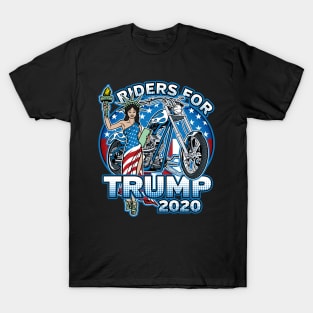 Riders For Trump 2020 Motorcycle T-Shirt